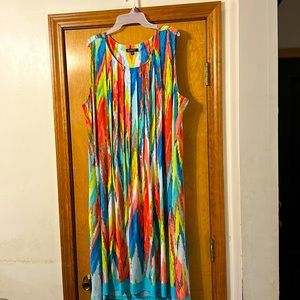 Glamour Watercolor Maxi Dress Size 22W